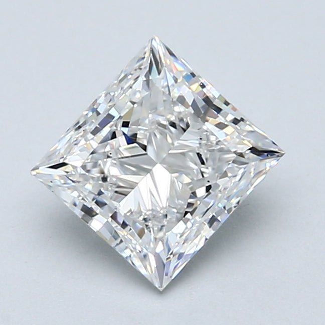 1.5 Carat Princess - Natural Diamond - 1.7 - D - VS2 - VG - EX - VG - Diamonds By Rothschild