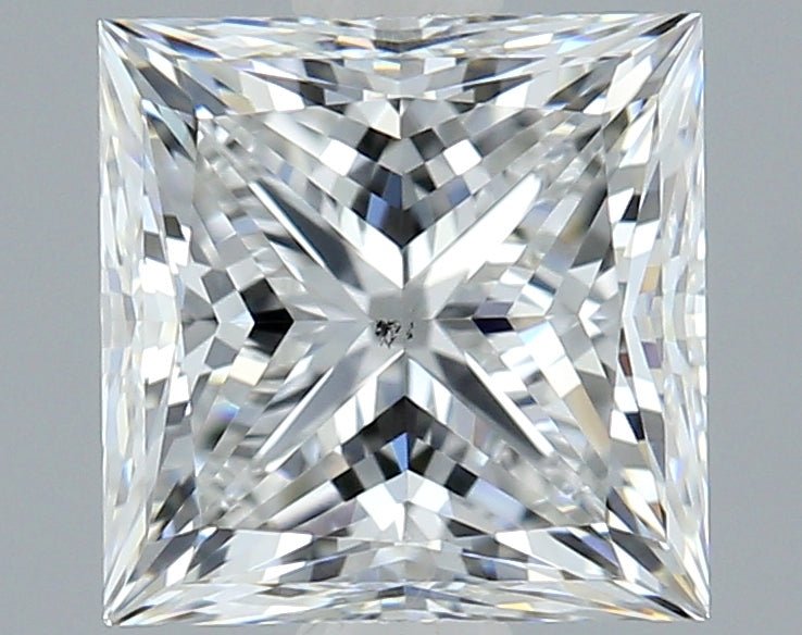 1.5 Carat Princess - Natural Diamond - 1.7 - F - SI1 - VG - EX - VG - Diamonds By Rothschild