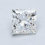 1.5 Carat PRINCESS - Natural Diamond - 1.71 - G - SI1 - VG - EX - EX - Diamonds By Rothschild