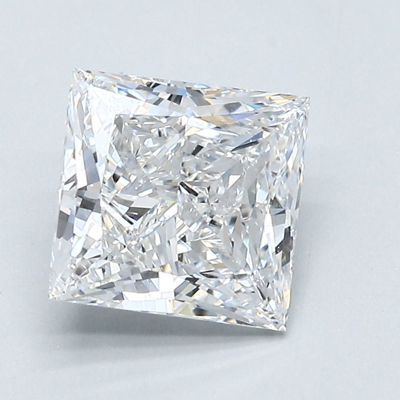 1.5 Carat PRINCESS - Natural Diamond - 1.73 - D - I1 - VG - VG - G - Diamonds By Rothschild