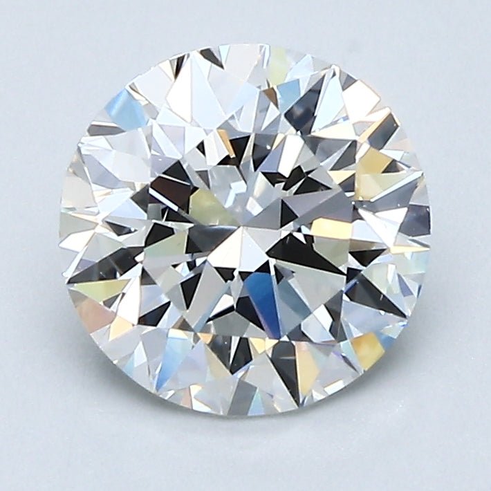 1.5 Carat Round Cut Natural Diamond - F VS2 - 1.7ct - EX Cut Grade - Diamonds By Rothschild