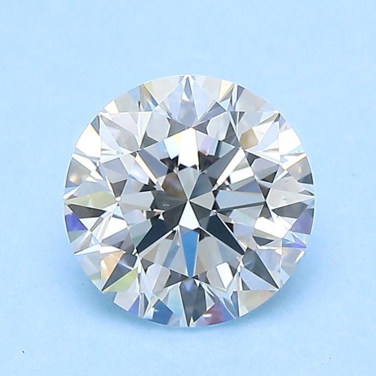 1.5 Carat Round - Natural Diamond - 1.4 - F - VS1 - EX - EX - EX - Diamonds By Rothschild