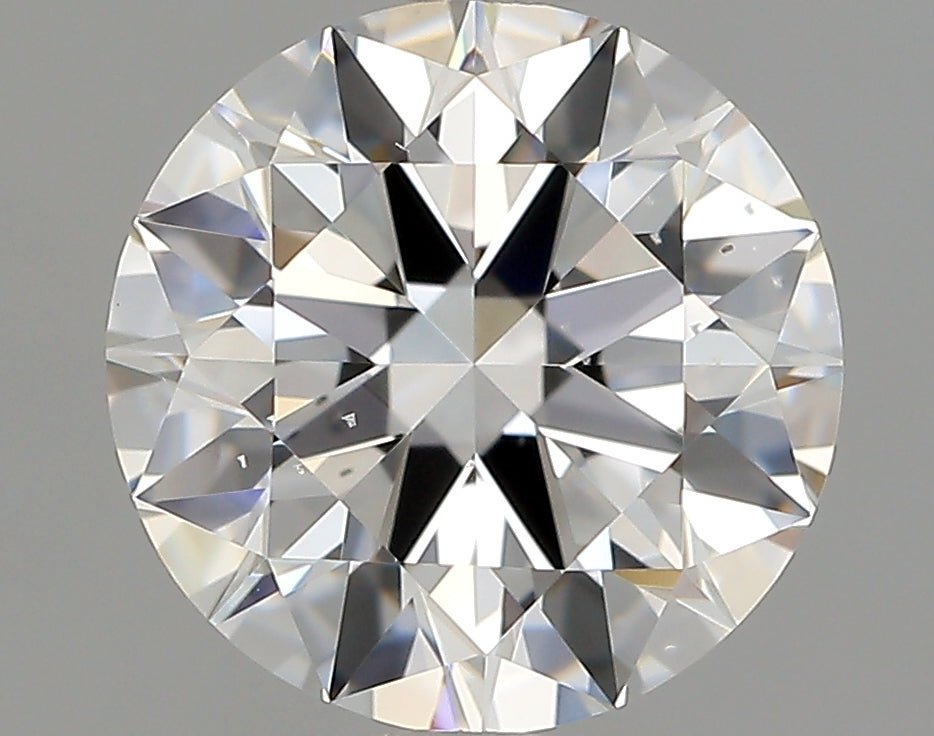 1.5 Carat Round - Natural Diamond - 1.5 - E - VS2 - EX - EX - VG - Diamonds By Rothschild