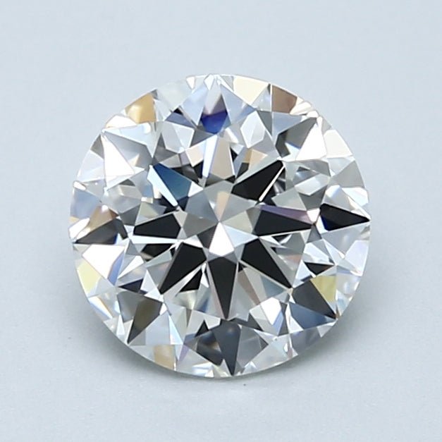1.5 Carat Round - Natural Diamond - 1.5 - F - VVS2 - EX - EX - VG - Diamonds By Rothschild