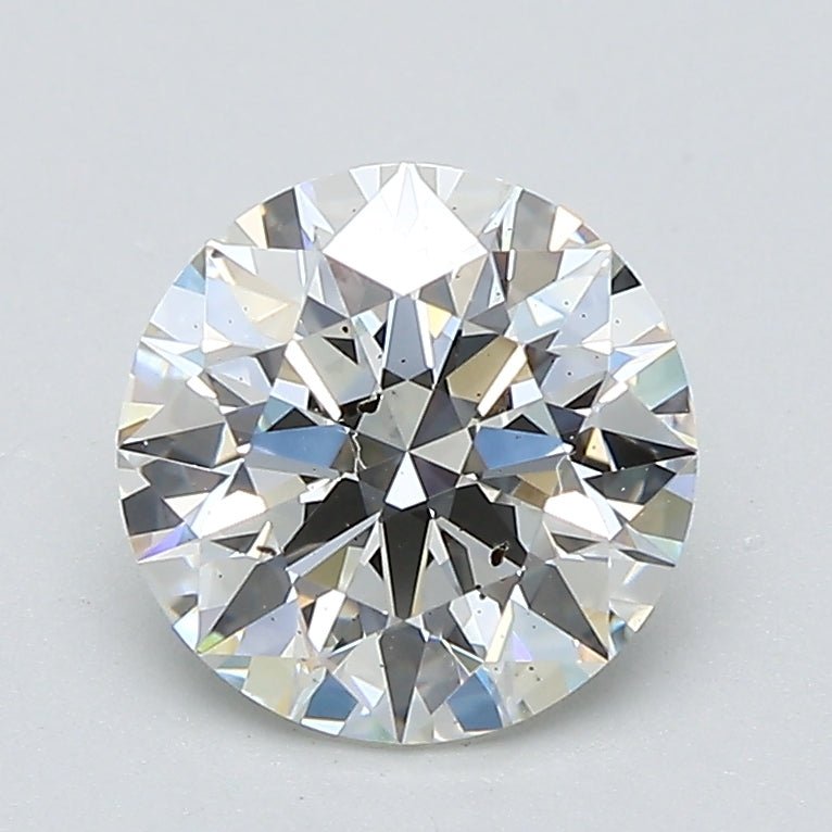 1.5 Carat Round - Natural Diamond - 1.55 - I - SI2 - EX - EX - EX - Diamonds By Rothschild