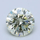 1.5 Carat Round - Natural Diamond - 1.56 - M - Slightly Included - EX - VG - VG - Diamonds By Rothschild