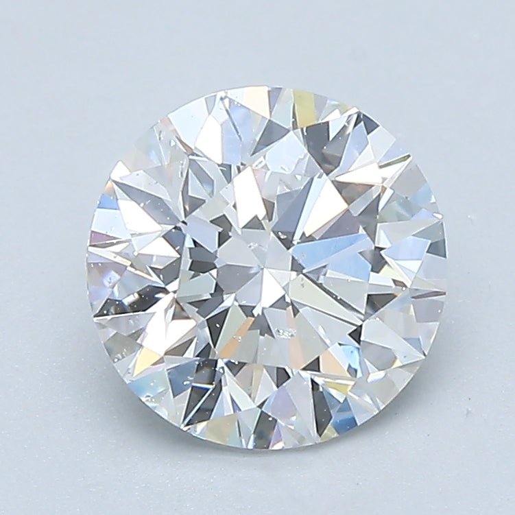 1.5 Carat Round - Natural Diamond - 1.59 - E - SI2 - EX - EX - EX - Diamonds By Rothschild