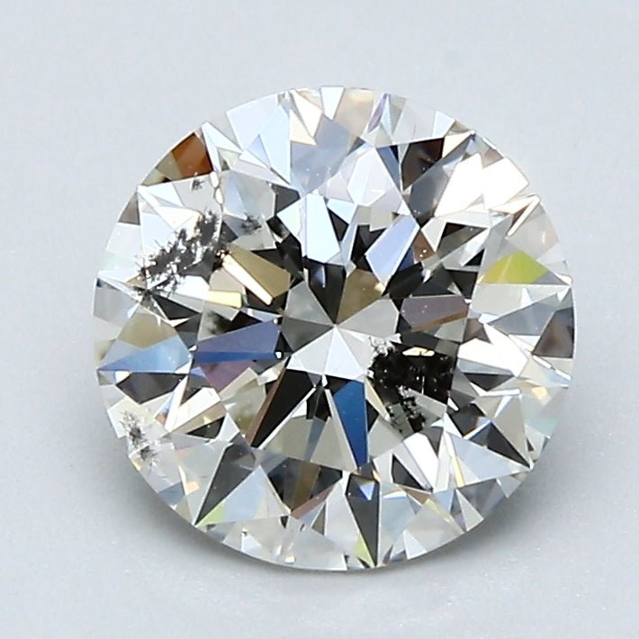 1.5 Carat Round - Natural Diamond - 1.63 - I - SI2 - EX - EX - EX - Diamonds By Rothschild