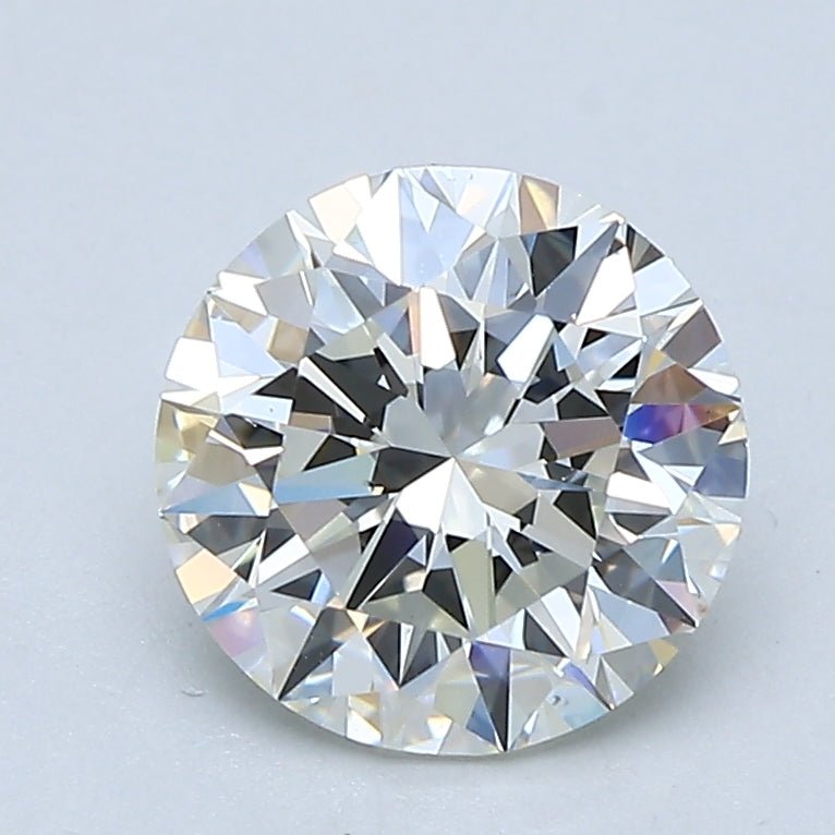 1.5 Carat Round - Natural Diamond - 1.7 - J - VS2 - EX - EX - EX - Diamonds By Rothschild