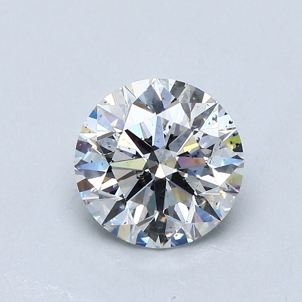 1.5 Carat Round - Natural Diamond - 1.71 - F - SI2 - EX - EX - EX - Diamonds By Rothschild