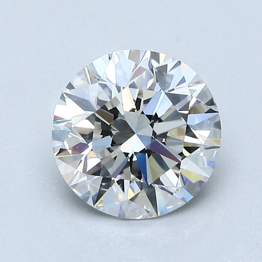 1.5 Carat Round - Natural Diamond - 1.72 - H - VS2 - EX - EX - EX - Diamonds By Rothschild