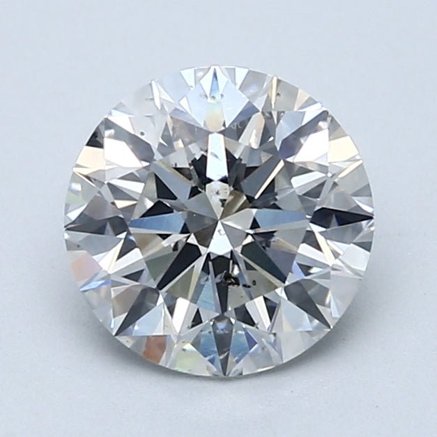 1.5 Carat Round - Natural Diamond - 1.73 - F - SI2 - EX - EX - EX - Diamonds By Rothschild