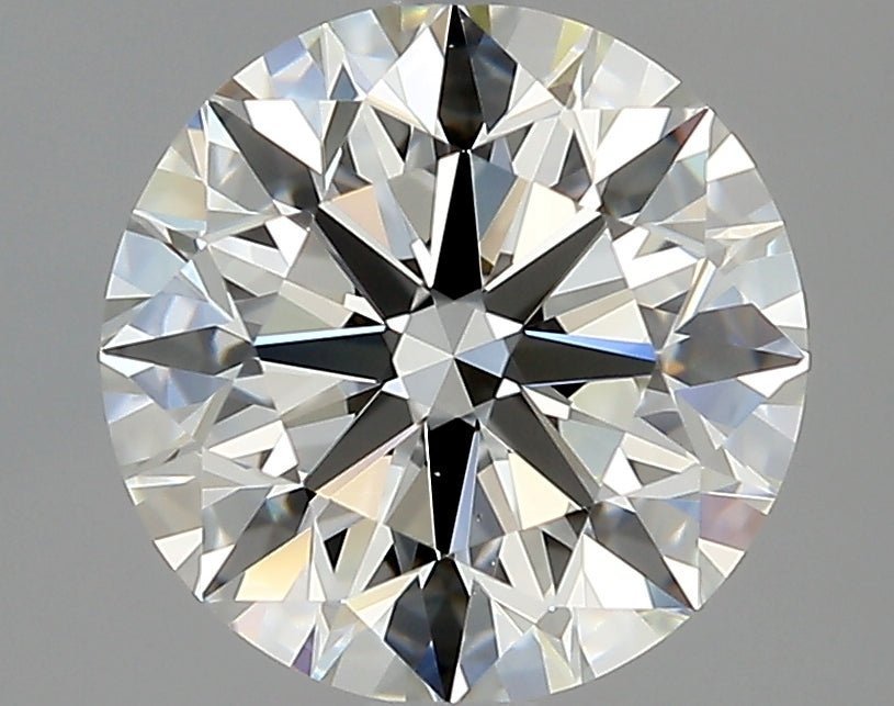 1.5 Carat Round - Natural Diamond - 1.76 - I - VS2 - EX - EX - EX - Diamonds By Rothschild
