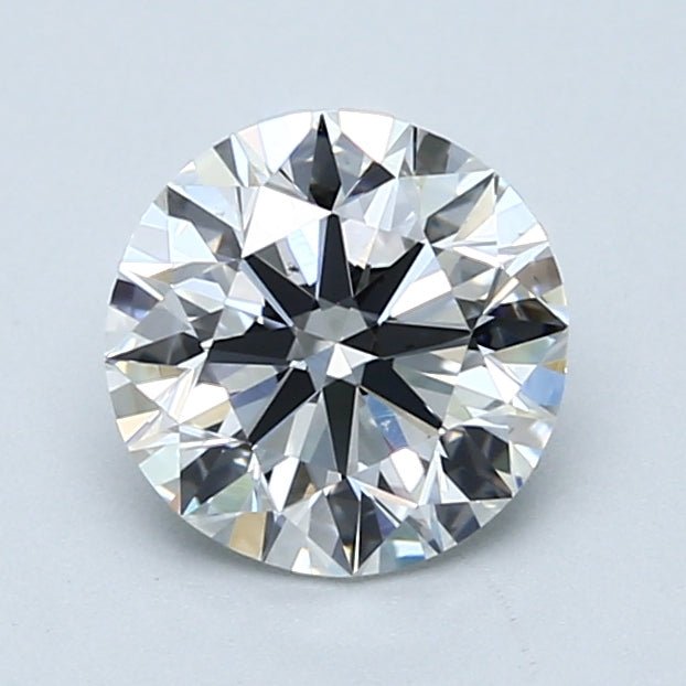 1.5 Carat Round - Natural Diamond - F - SI1 - 1.5 - EX - EX - VG - Diamonds By Rothschild