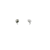 14KW Scattered Diamond Studs - Back View