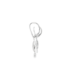 14KW Pave Diamond Disc Dangles 0.73cttw - Left view