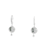 14KW Pave Diamond Disc Dangles 0.73cttw - Back View