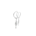 14KW Pave Diamond Disc Dangles 0.73cttw - Right View