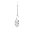 18KW Star Sapphire Bezel Necklace - 4.94CT - Side View