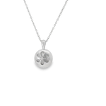 18KW Star Sapphire Bezel Necklace - 4.94CT - Back View