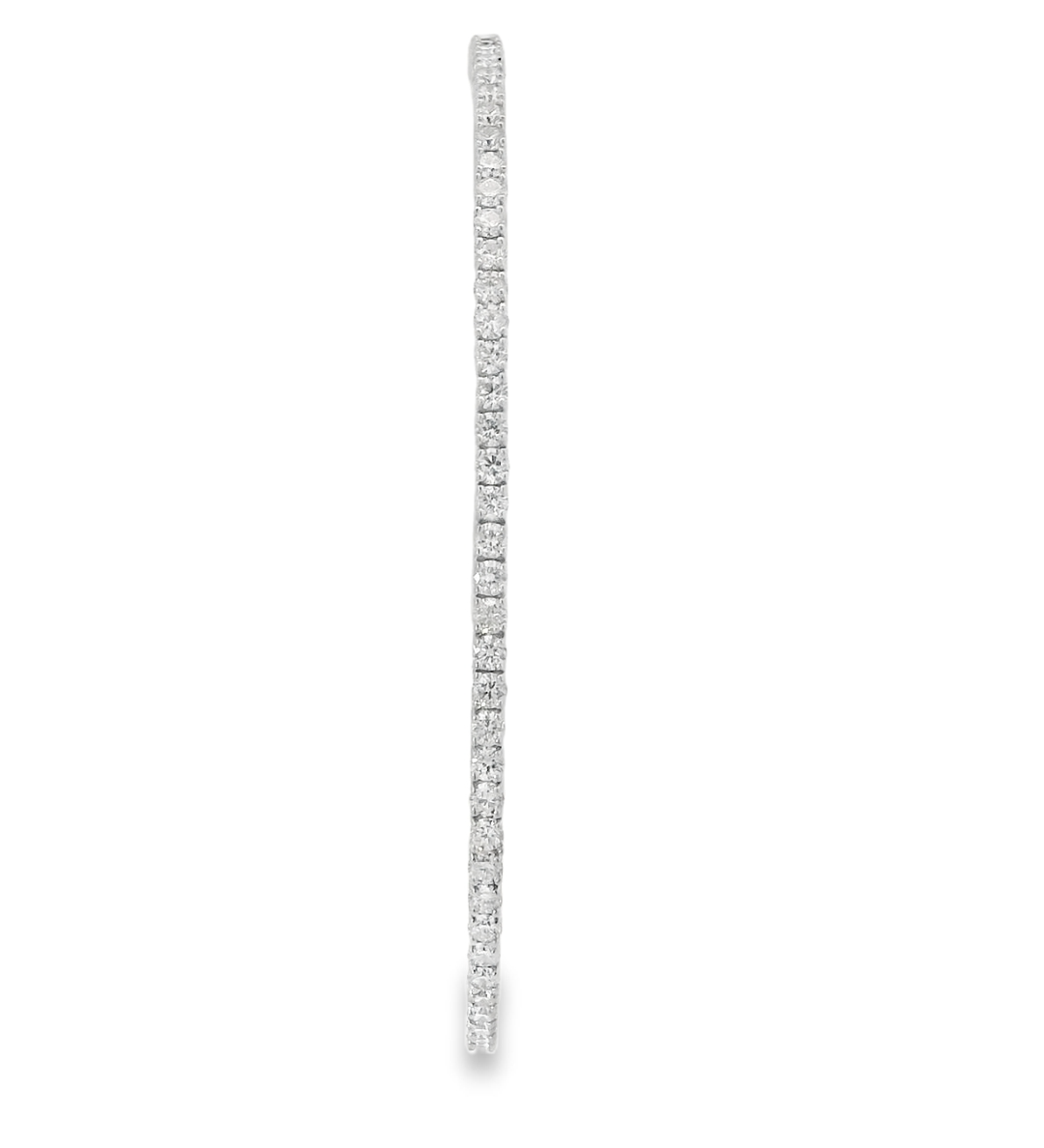 14KW Diamond Flex Bangle - F SI 2.38CTTW - Front View