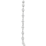 14KW Diamond Chain Bolo Bracelet - 1.34 ctw - Front View