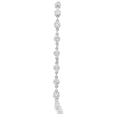 14KW Diamond Chain Bolo Bracelet - 1.34 ctw - Front View