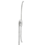 14KW Diamond Chain Bolo Bracelet - 1.34 ctw - Back View