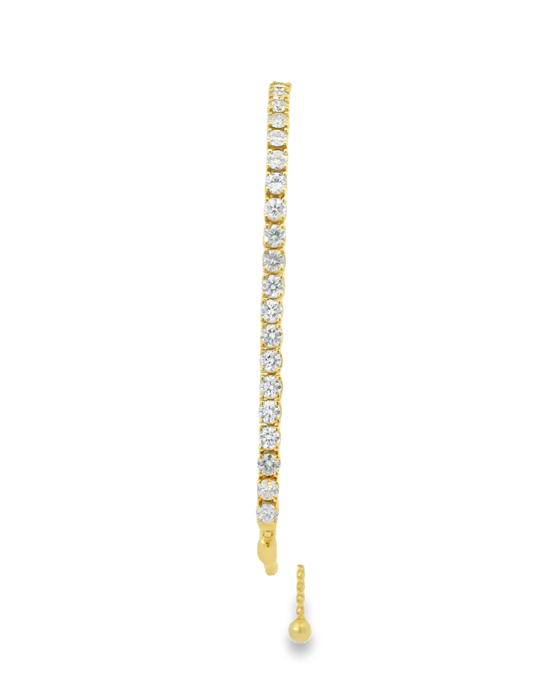 14KY Diamond Bolo Bracelet - 1.75 CTW - Front View
