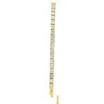 14KY Diamond Bolo Bracelet - 1.75 CTW - Front View