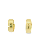 14KY Scattered Diamond Huggie Earrings - 0.25ctw - Back View