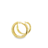 14KY Scattered Diamond Huggie Earrings - 0.25ctw - Alt View