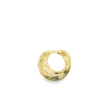 14KY Diamond Huggie Earrings in Yellow Gold - 0.21ctw - Left View