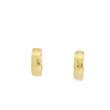 14KY Diamond Huggie Earrings in Yellow Gold - 0.21ctw - Back View