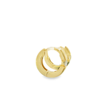 14KY Diamond Huggie Earrings in Yellow Gold - 0.21ctw - Right View