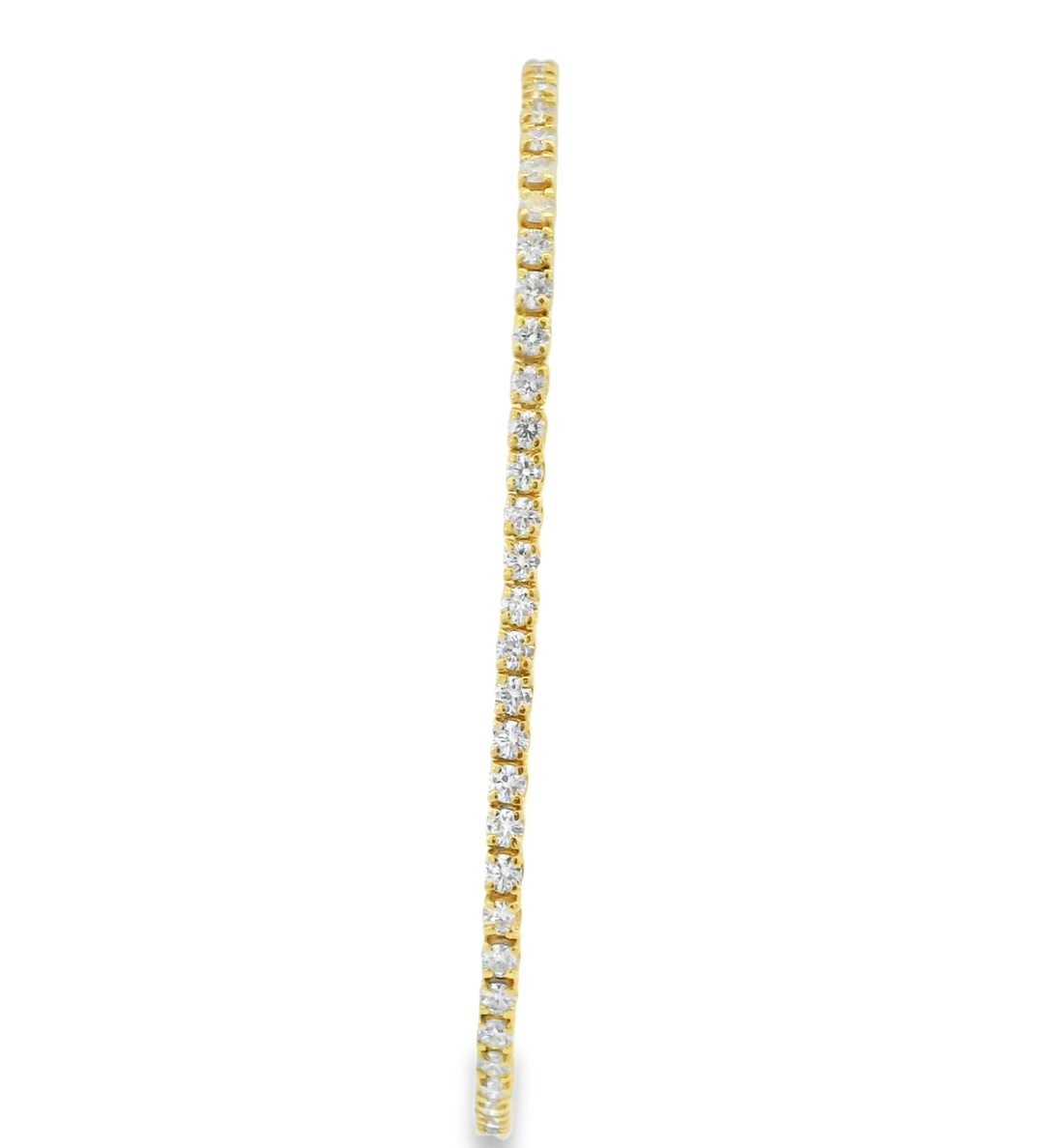 14KY Gold Diamond Bracelet - 2.83ctw - Front view