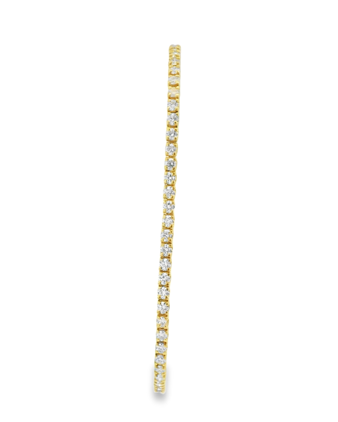 14KY Gold Diamond Bracelet - 2.83ctw - Front view