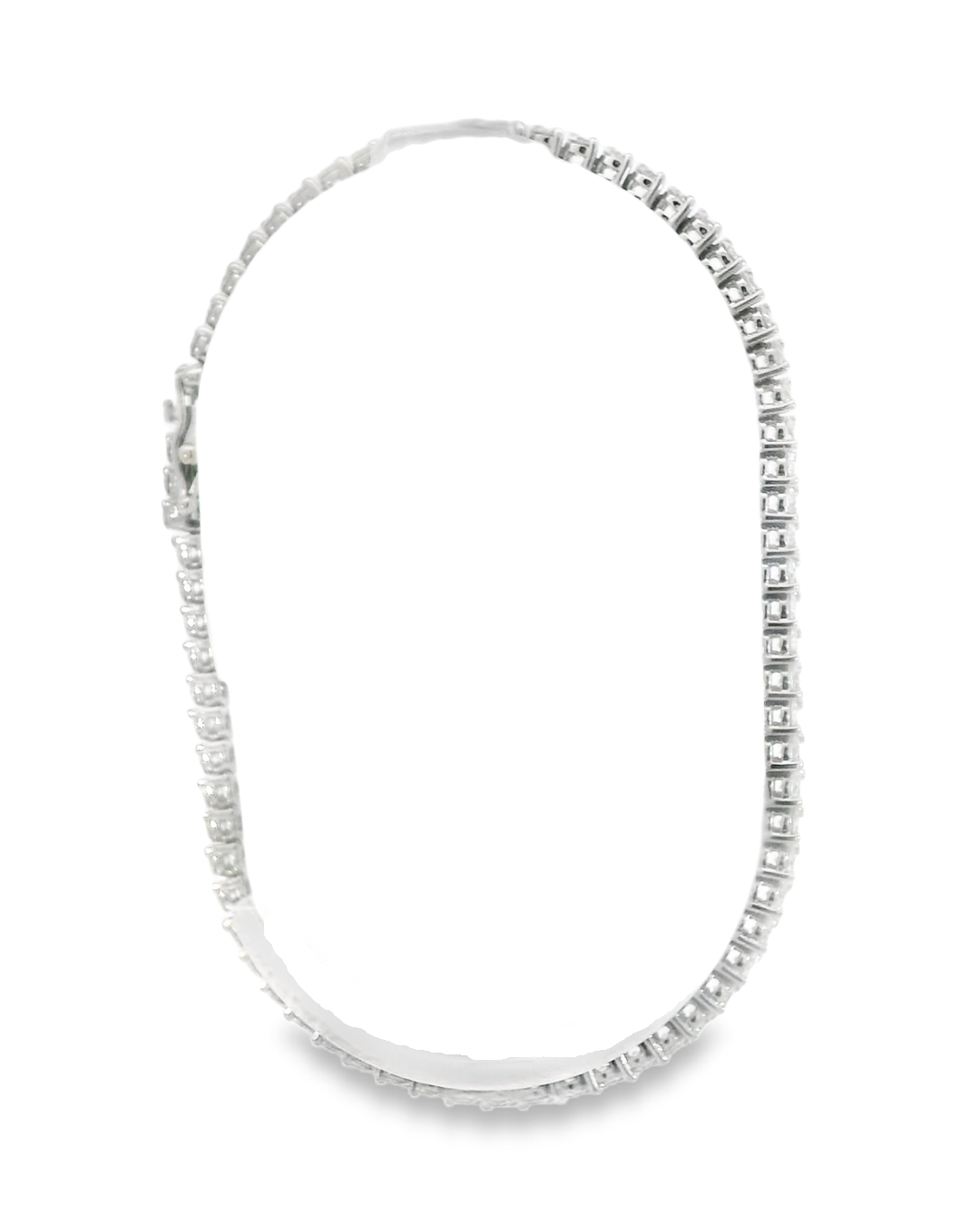 18KW Diamond Tennis Bracelet - 3.50ctw - Right View