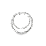 14KW Inside-Outside Diamond Hoop Earrings - 1.50ctw - Left View