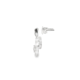 18KW Diamond Clover Earrings - 0.33ctw - Left View