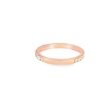 14KR French-set Diamond Wedding Band - Back View