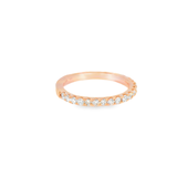 14KR French-set Diamond Wedding Band - Alt View