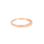 14KR Rose Gold 9-stone Diamond Band - 0.29ctw - Right View