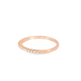 14KR Rose Gold Bead set Diamond Band - 0.26ctw - Left View
