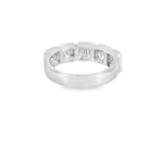 18KW Baguette Cut Diamond Band - 0.91ctw - Diamonds By Rothschild