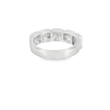 18KW Baguette Cut Diamond Band - 0.91ctw - Diamonds By Rothschild