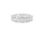 18KW Baguette Cut Diamond Band - 0.91ctw - Diamonds By Rothschild