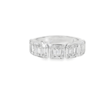18KW Baguette Cut Diamond Band - 0.91ctw - Diamonds By Rothschild