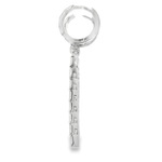 18KW Baguette Diamond Dangle Earrings 0.90cttw - Diamonds By Rothschild