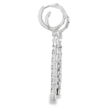 18KW Baguette Diamond Dangle Earrings 0.90cttw - Diamonds By Rothschild